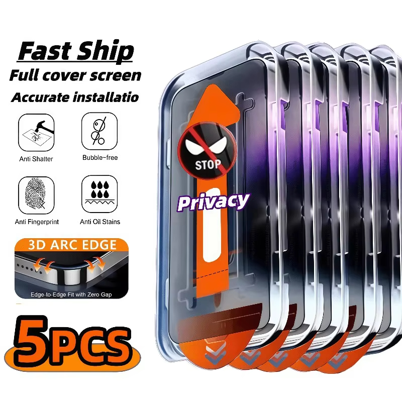 Screen Protector Film - 3Pcs Dust Free Installation Privacy Screen