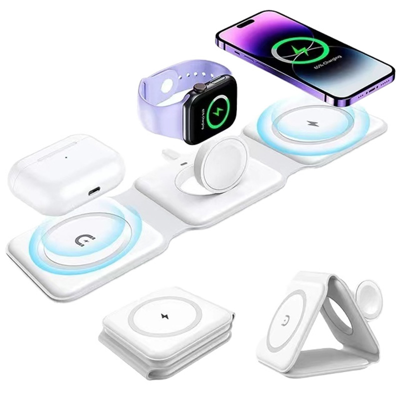 Smartwatch Ac - 3-in-1 Magnetic Folding Wireless Charger, 15W