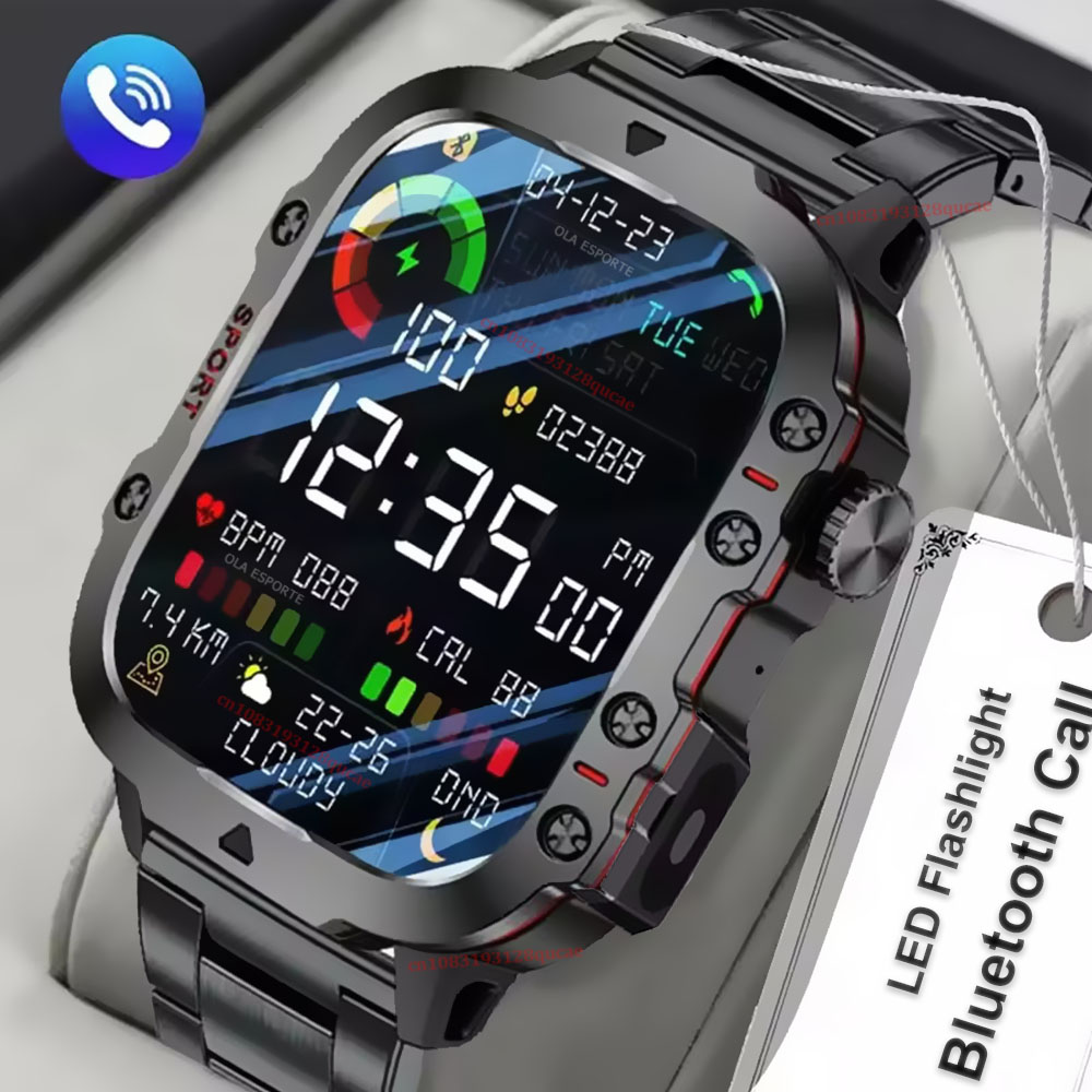Smartwatch X12 - 2026 New Military Smart Watch Men