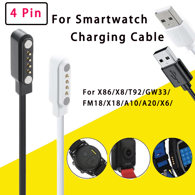 4-Pin USB Replacement Magnetic - Smartwatch X18 review and price