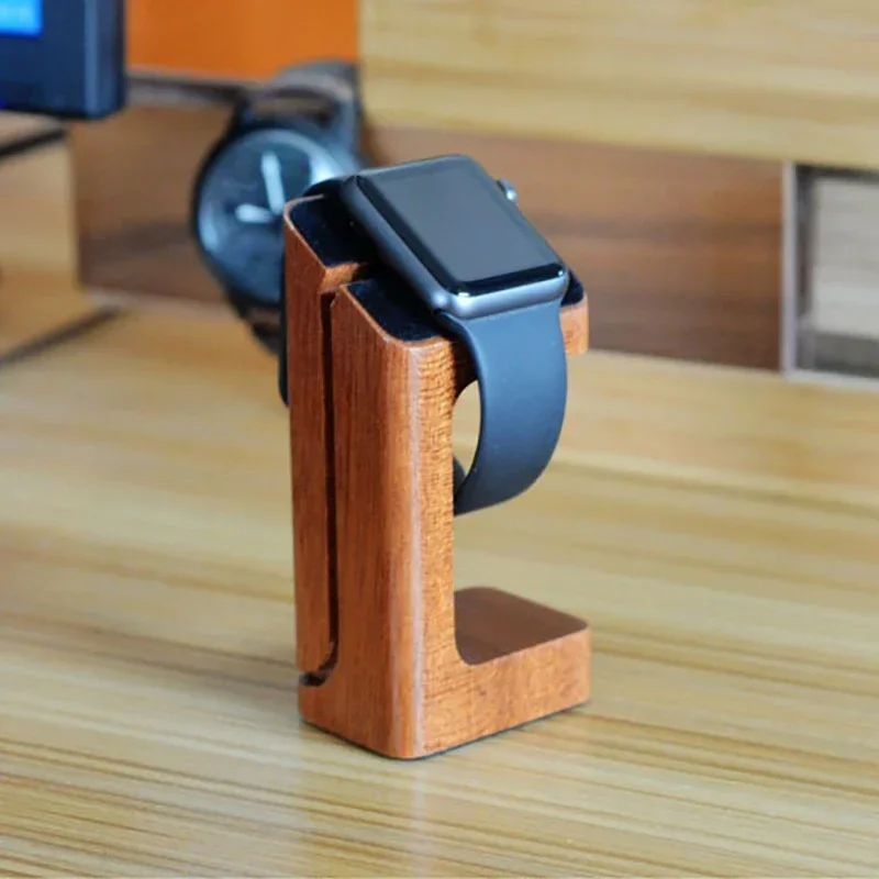 Wooden Apple Watch Charger Sta - Apple Smartwatch Accessories review and price