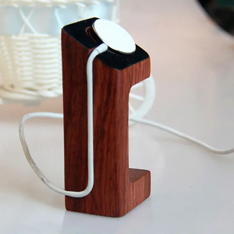 Wooden Apple Watch Charger Sta - Apple Smartwatch Accessories review and price