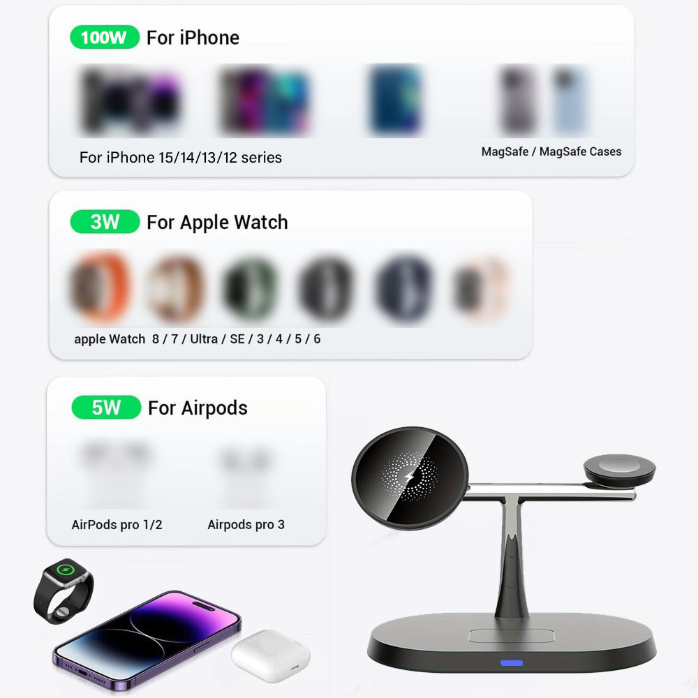 3 in 1 Magnetic Wireless Charg - Smartwatch Ac review and price