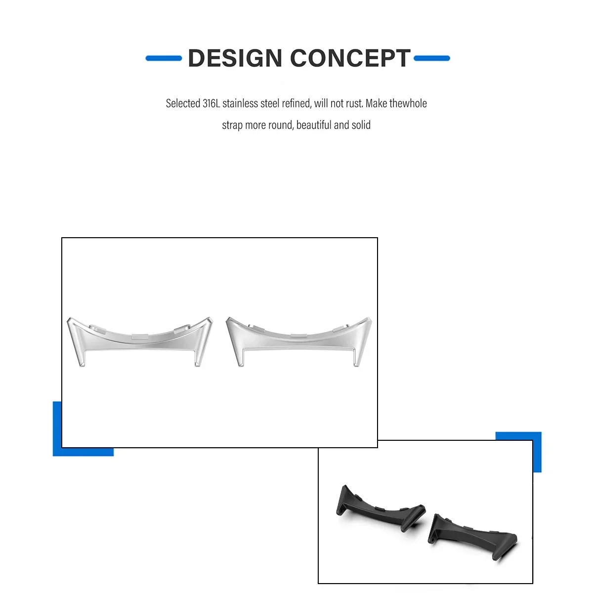 2pcs Watch Strap Connector Ada - Smartwatch Straps & Accessories review and price