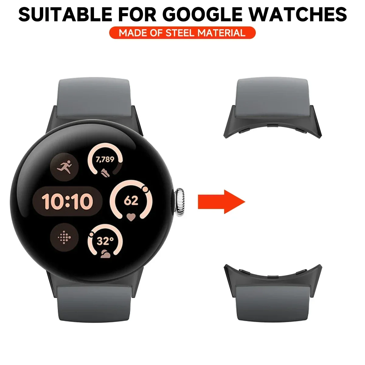 2pcs Watch Strap Connector Ada - Smartwatch Straps & Accessories review and price