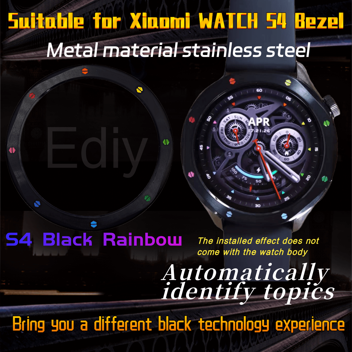 Metal Bezel Ring Watch Bezel S - Xiaomi Smartwatch S3 Accessories review and price