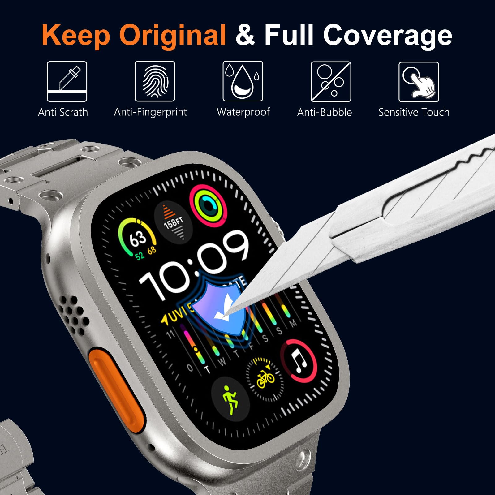 Tempered Glass for Apple Watch - Apple Smartwatch Accessories review and price