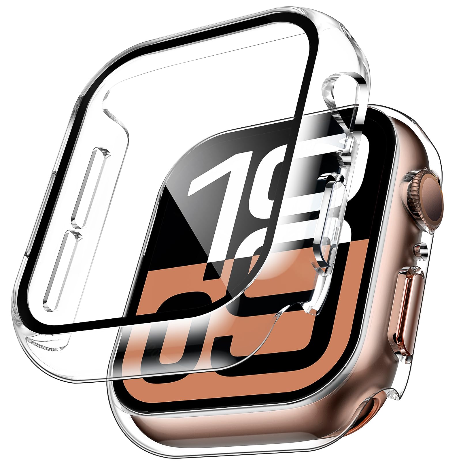 2pcs Tempered Glass Case For A - Apple Smartwatch Accessories review and price