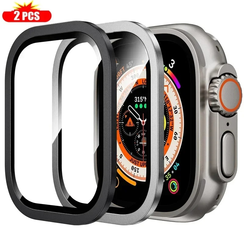 2PCS Tempered Glass for Apple  - Smartwatch Straps & Accessories review and price