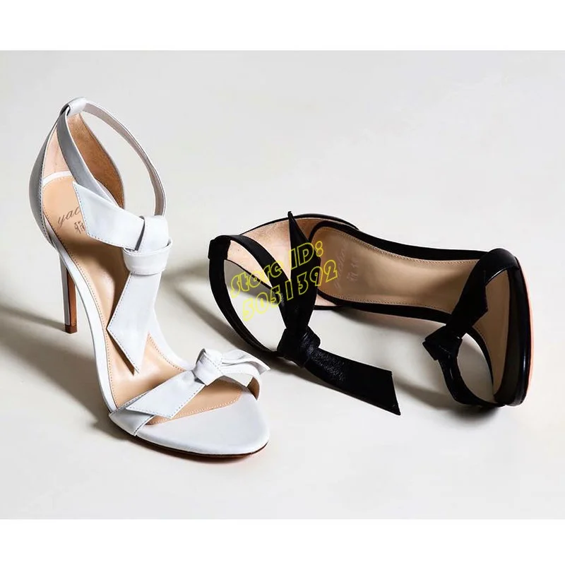Leather Knot Stiletto High Hee - Leather Classic Strap review and price