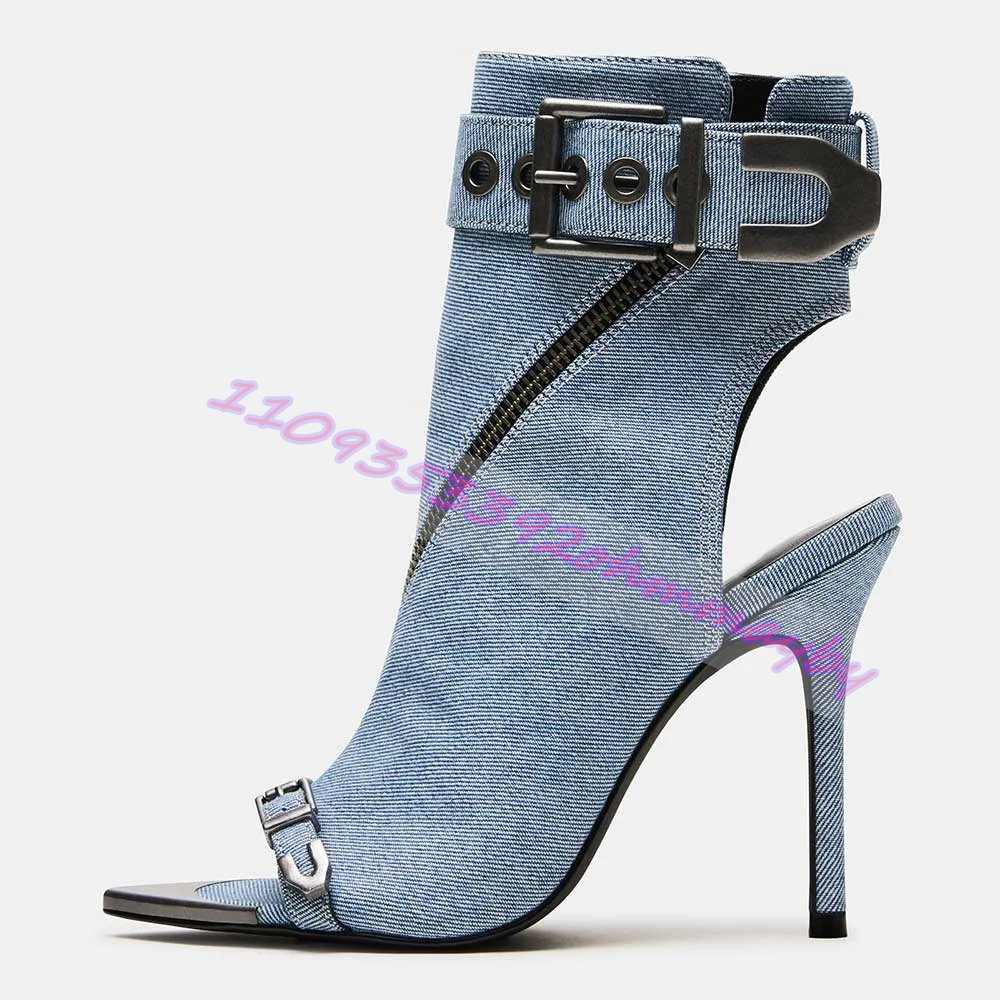 Summer Blue Denim Pointed-Toe  - Leather Classic Strap review and price