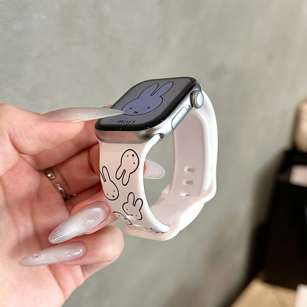 Cute Miffy Rabbit Cartoon Watc - Apple Smartwatch Accessories review and price