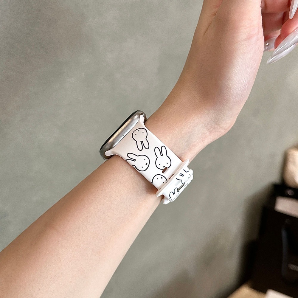 Cute Miffy Rabbit Cartoon Watc - Apple Smartwatch Accessories review and price