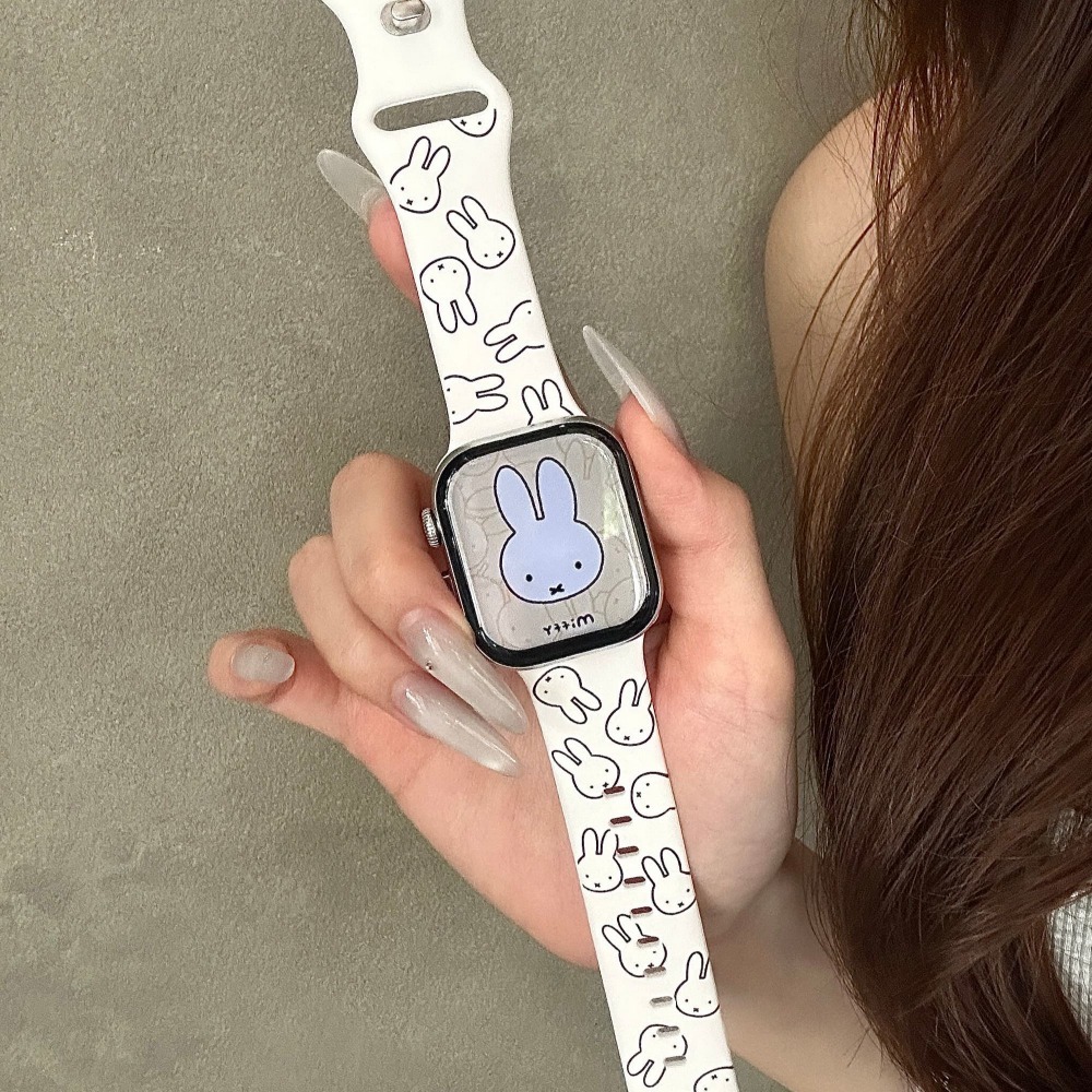 Cute Miffy Rabbit Cartoon Watc - Apple Smartwatch Accessories review and price