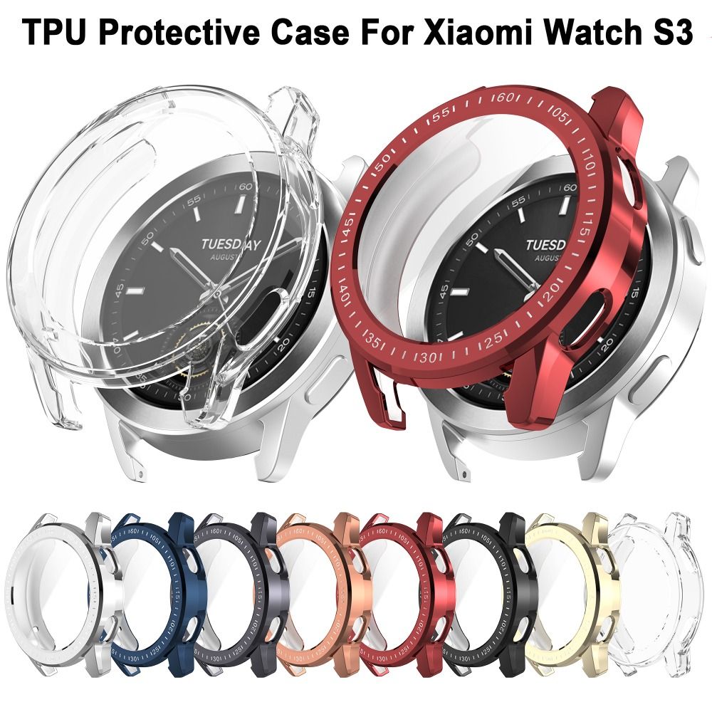 New Full Cover TPU Case Bumper - Xiaomi Smartwatch S3 Accessories review and price