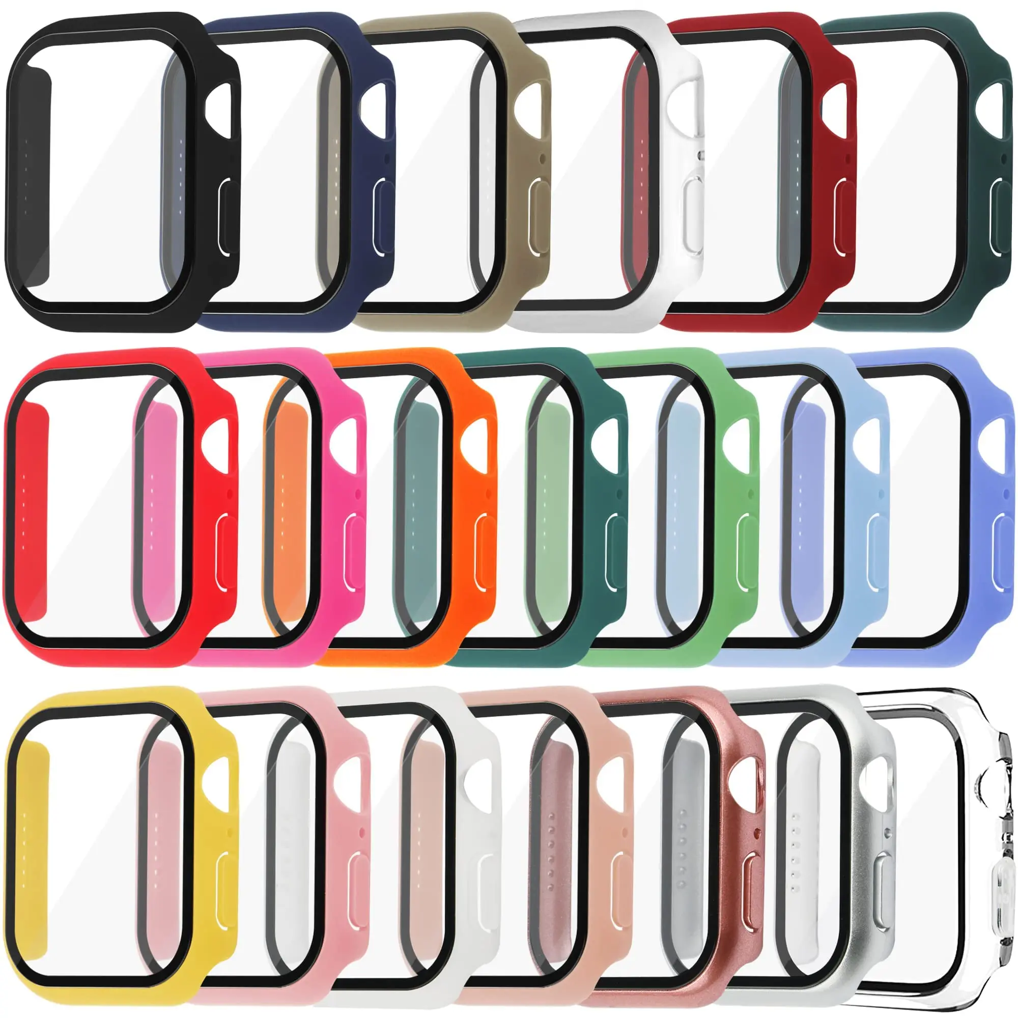 Tempered Glass+Cover For Apple - Apple Smartwatch Accessories review and price
