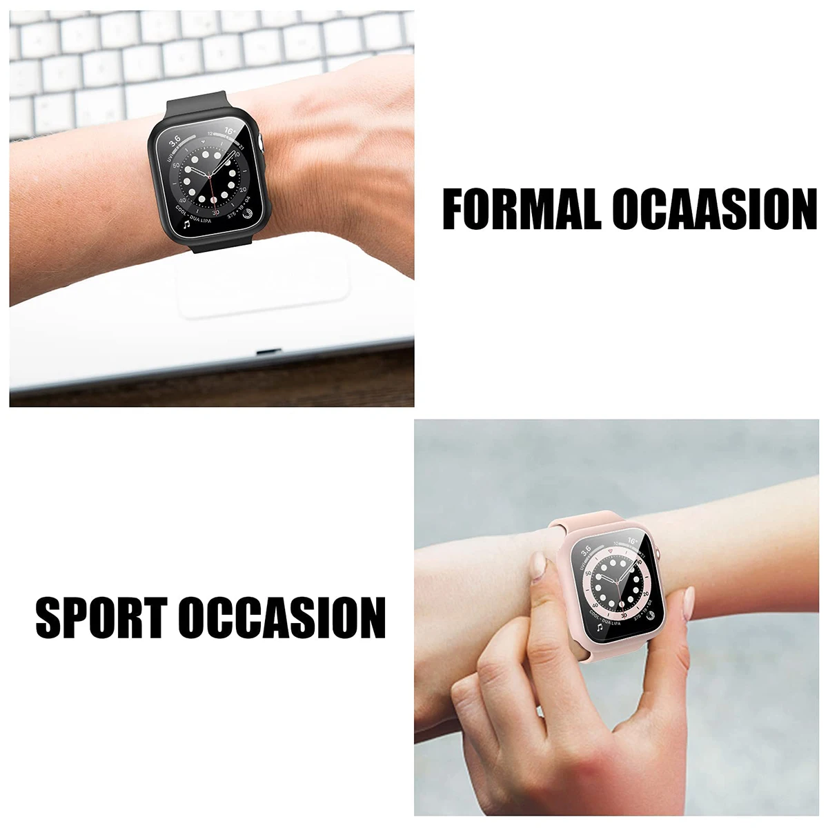 Tempered Glass+Cover For Apple - Apple Smartwatch Accessories review and price