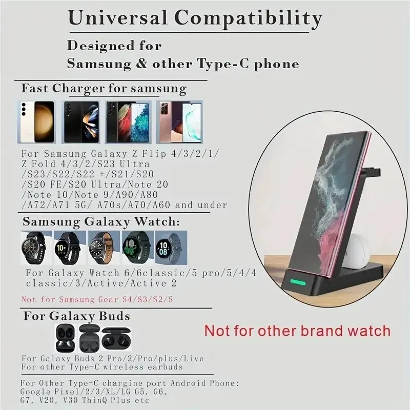 3 In 1 Charging Station for Sa - Smartwatch Ac review and price