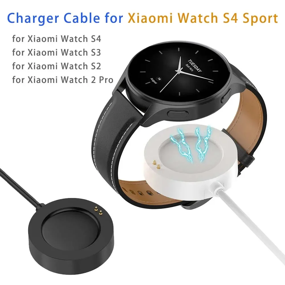White Smartwatch Charging Cabl - Xiaomi Smartwatch S3 Accessories review and price
