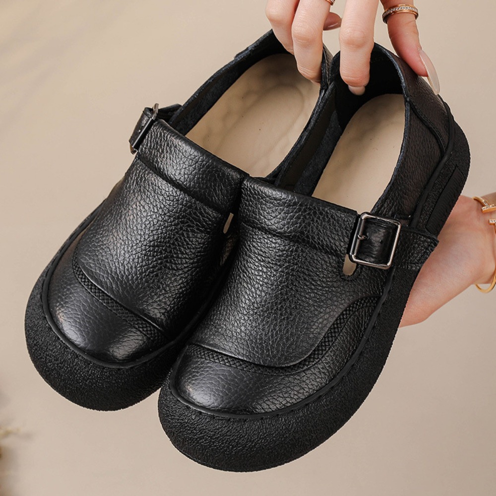 Casual Single Shoes for Women  - Leather Classic Strap review and price