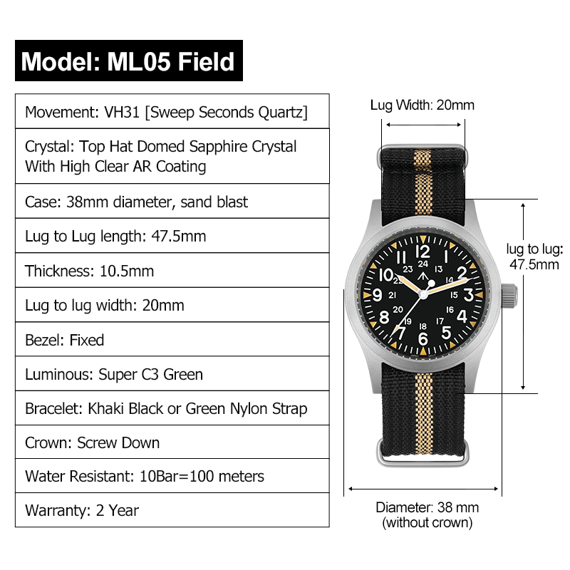 Militado ML05 Vintage Watch VH - Smartwatch Nexus review and price