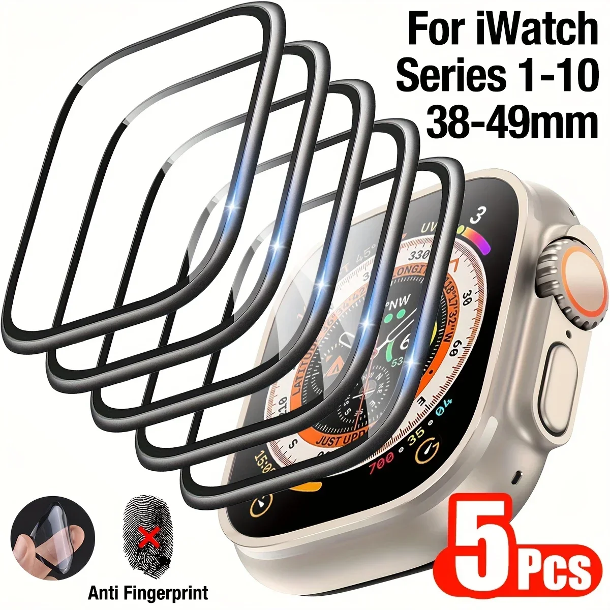 1-5pcs Anti-scratch Film For A - Apple Smartwatch Accessories review and price