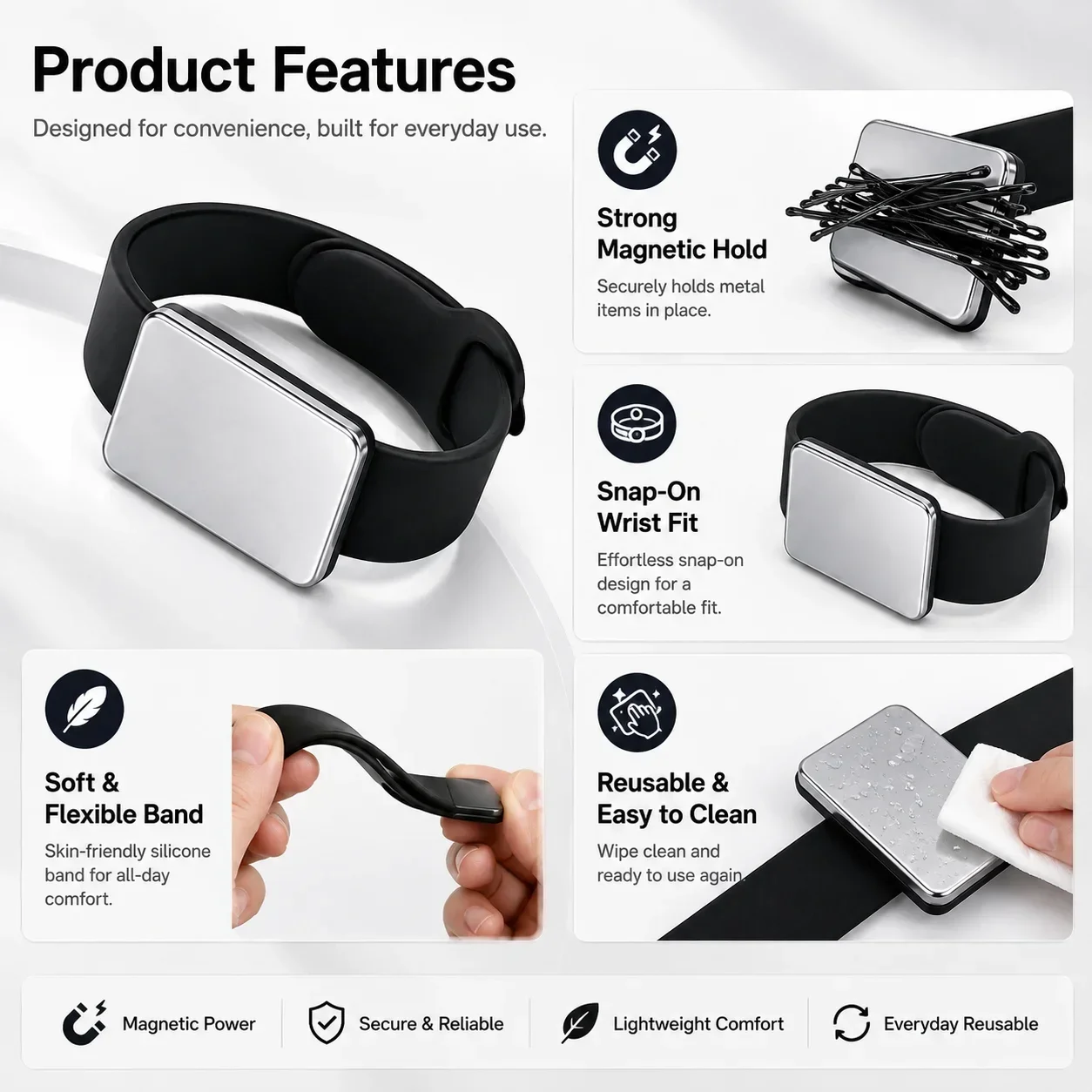Magnetic Bracelet Watch Band,  - Smartwatch Straps & Accessories review and price