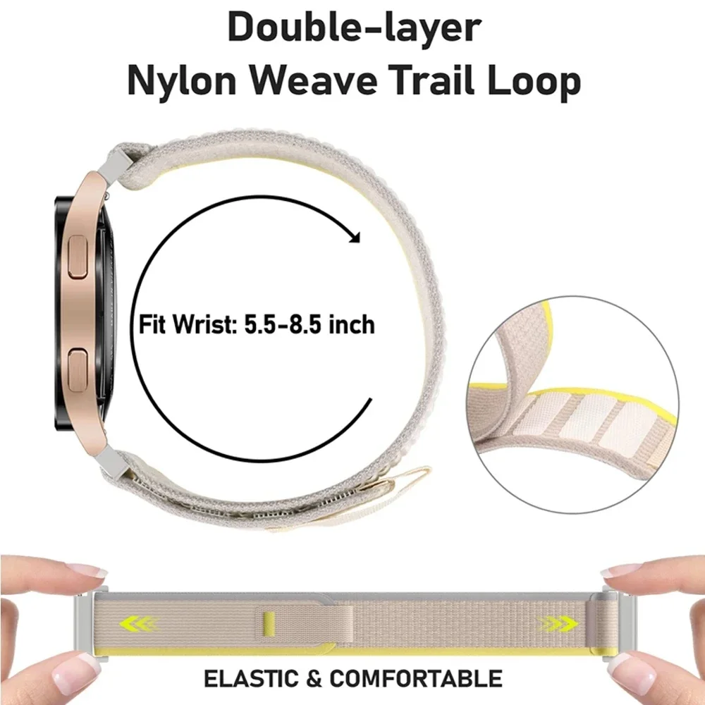 22mm Nylon Sport Easy Fit Stra - Xiaomi Smartwatch S3 Accessories review and price